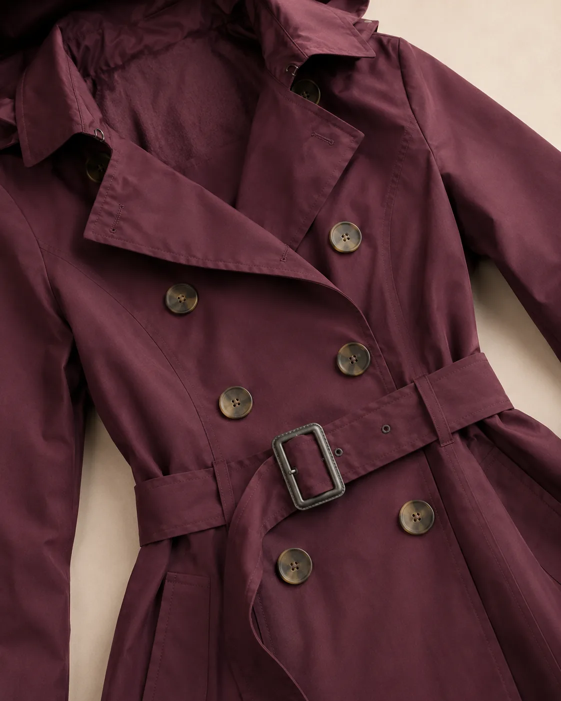 gabardina city mood Burdeos — Confetty Chic, boutique en Lerma