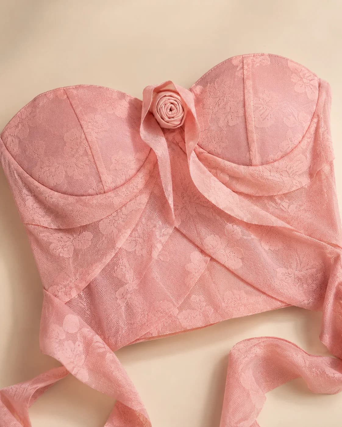 top lace rose Rosa — Confetty Chic, boutique en Lerma