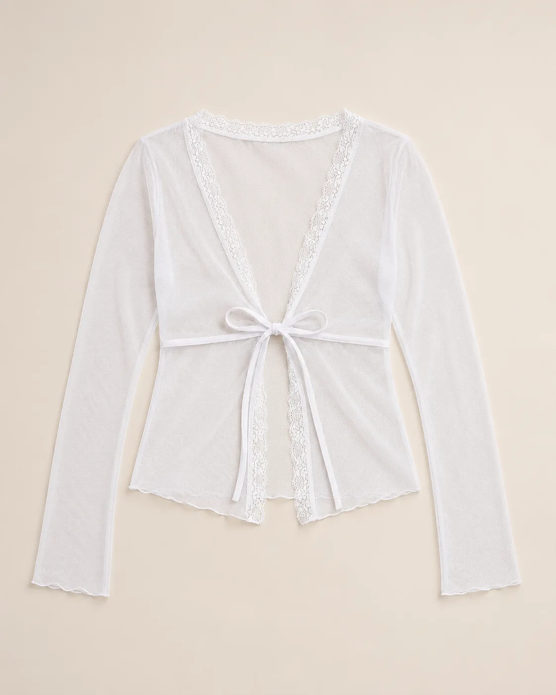 blusa mesh lace Blanco — Confetty Chic, boutique en Lerma