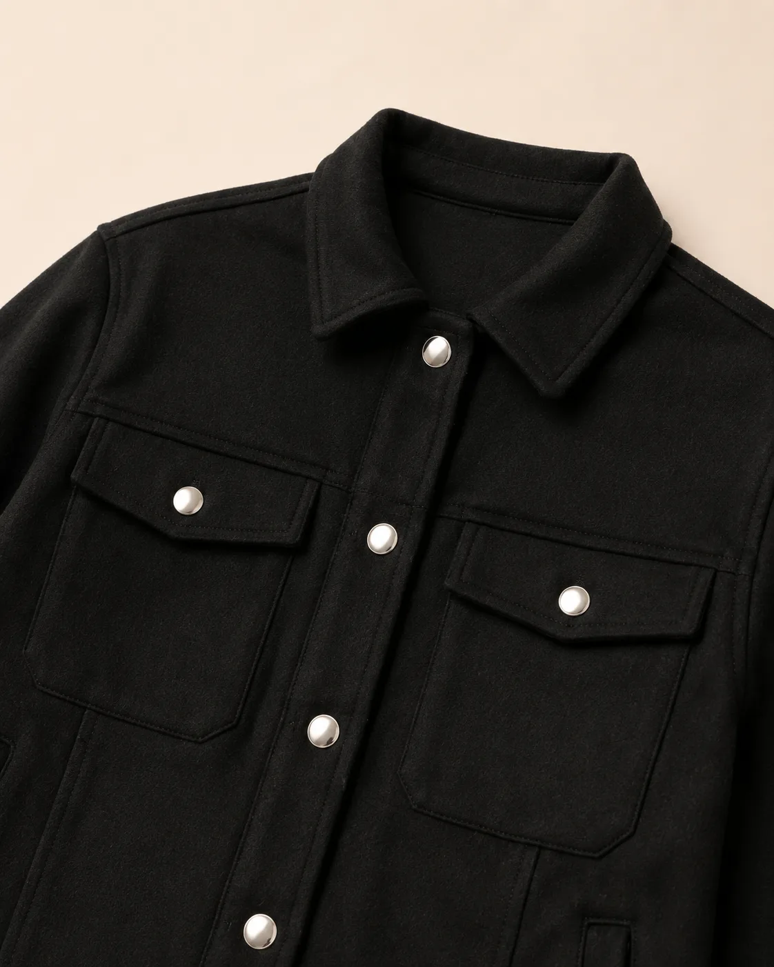 chamarra noir snap — Confetty Chic, boutique en Lerma